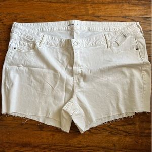 NWT white denim shorts